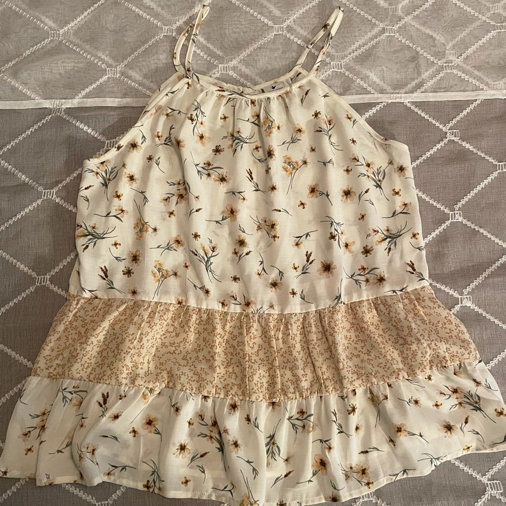 Paper Crane Sunflower Blouse. Size: LARGE